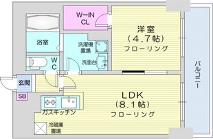 札幌駅 徒歩9分 11階の物件間取画像